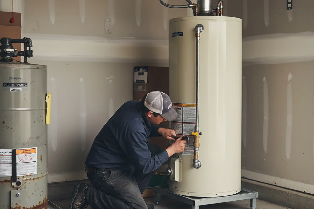Water heater and shutoff valve replacement in Buttonwillow